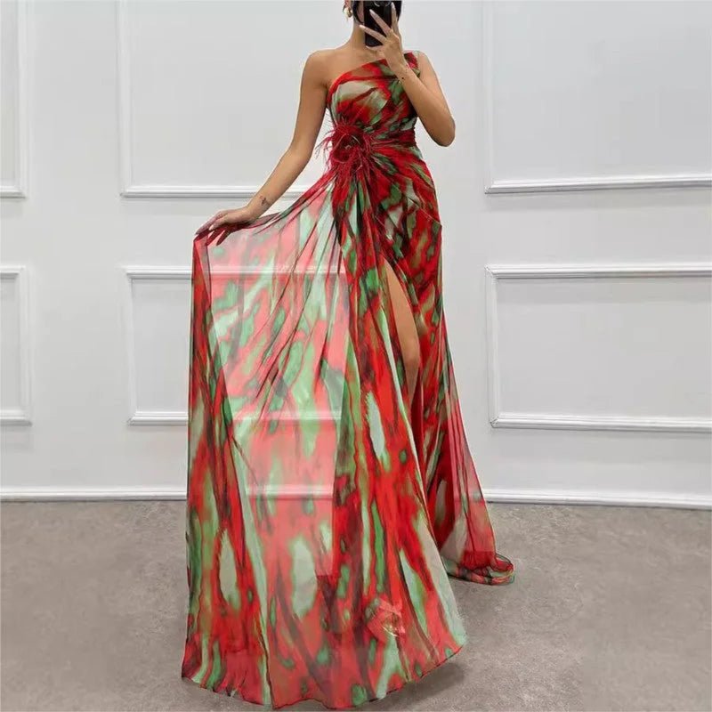 Women's backless maxi dress for summer and beach events